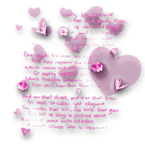 Text Flowers Pink - ilmainen png