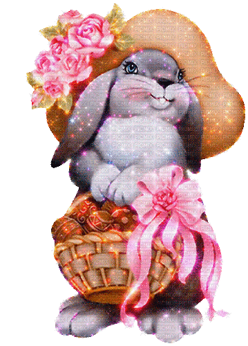 Easter hare by nataliplus - Ingyenes animált GIF