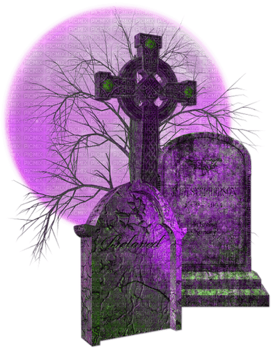 Gothic.Purple.Green.Gray - zdarma png