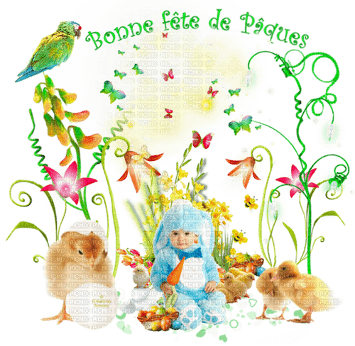 Cluster Baby Easter - PNG gratuit