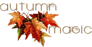 loly33 texte autumn magic - 免费PNG