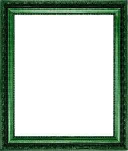 minou frame green - nemokama png