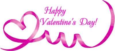 Happy valentine day-rosa-text - kostenlos png