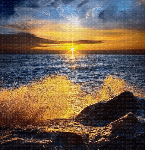 Rena Sun Meer Hintergrund Background Herbst - 免费PNG