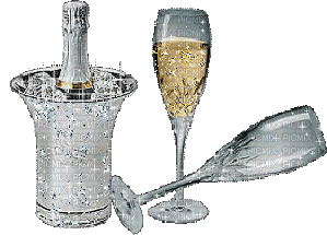 champagne - Gratis animerad GIF