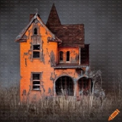 Orange Rusty House - ilmainen png