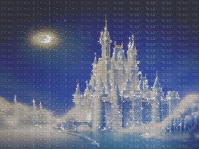 замок снежной королевы. - GIF animado grátis