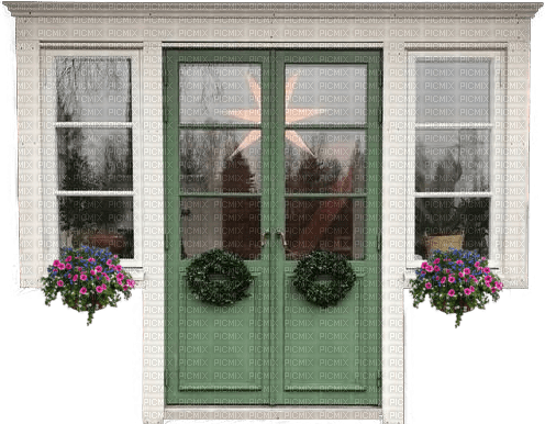 Tür mit Fenster - zadarmo png
