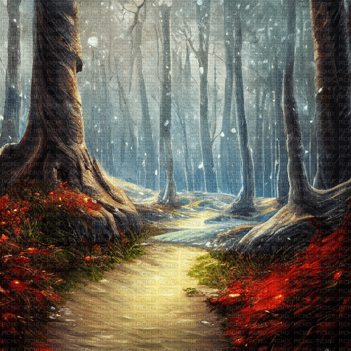 kikkapink autumn magic fantasy forest - PNG gratuit