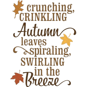Autumn words - gratis png