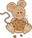 mouse eat cookie - Бесплатный анимированный гифка