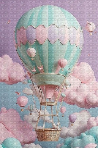 balloon in pastel - darmowe png