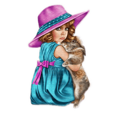 enfant Paques-child Easter - 免费PNG