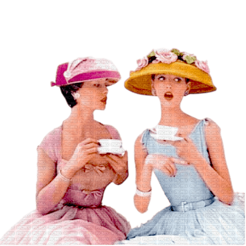 Ladies coffee time - png ฟรี