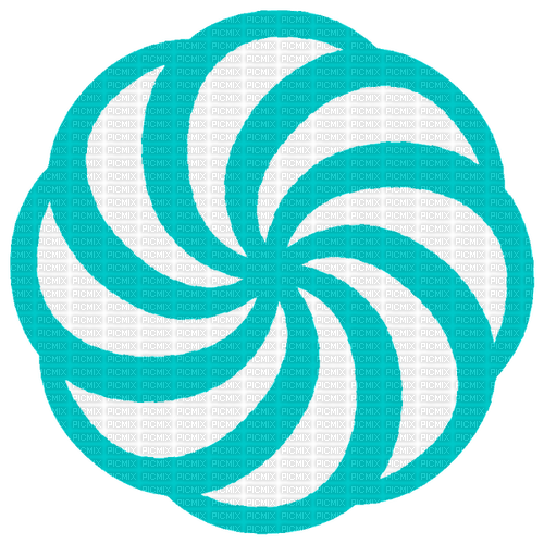 teal white spiral mandala - δωρεάν png