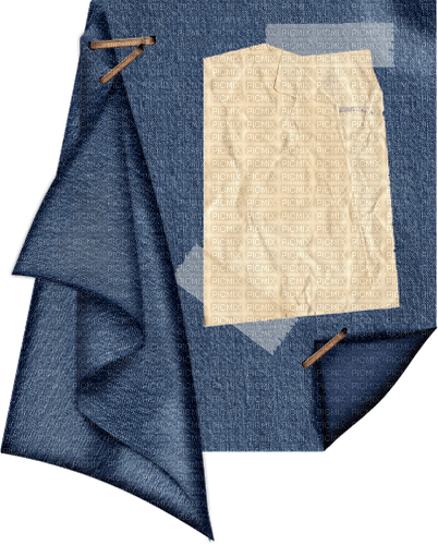 Jeans Blue Beige Background Deco - Bogusia - Free PNG
