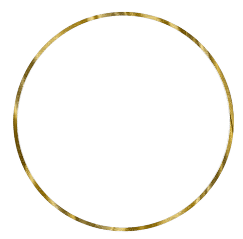 Gold Circle Frame PNG 02 - PNG gratuit