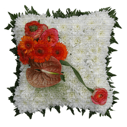 Kaz_Creations Deco Flowers Flower Cushion Colours - 無料png