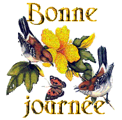 BONNE JOURNEE OISEAU - 無料のアニメーション GIF