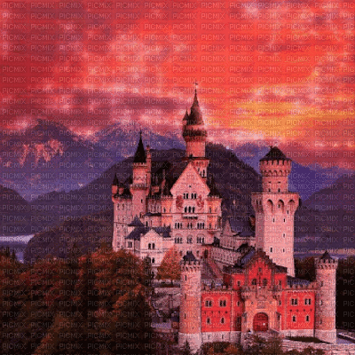 Castle Animated Background - Free animated GIF