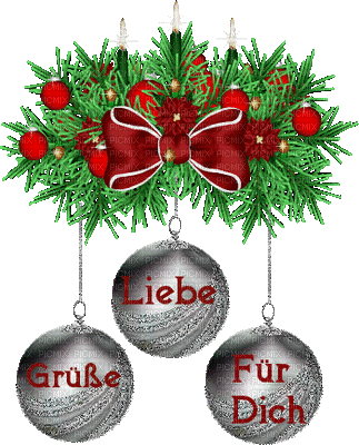 text grüße german weihnachten kugeln  deco christmas  noel letter   friends family gif anime animated animation tube - GIF เคลื่อนไหวฟรี