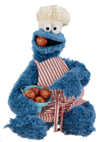 Kaz_Creations Sesame Street Cookie Monster - darmowe png