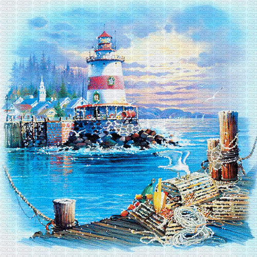leuchtturm lighthouse phare faro milla1959 - Ilmainen animoitu GIF