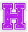 Kaz_Creations Animated Alphabet Purple H - Free animated GIF