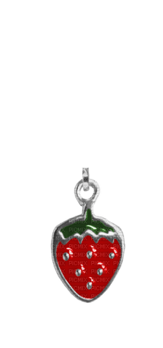 Strawberry Jewerly Text Silver - Bogusia - 無料png