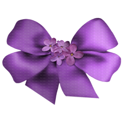 kikkapink purple spring summer deco bow - png ฟรี