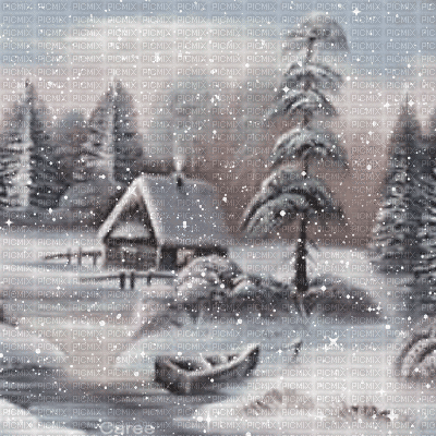Winter snow background - Бесплатный анимированный гифка