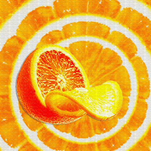 Je / Backgrund.animated.orange.fruit.idca - Ilmainen animoitu GIF