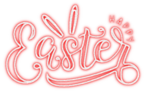 Happy Easter.Text.Red - png gratis