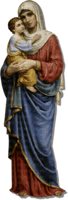 Virgin mother and Jesus - zdarma png