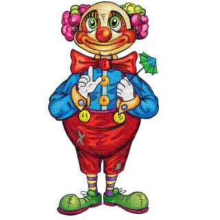 Kaz_Creations Cartoon Baby Clown Circus - PNG gratuit
