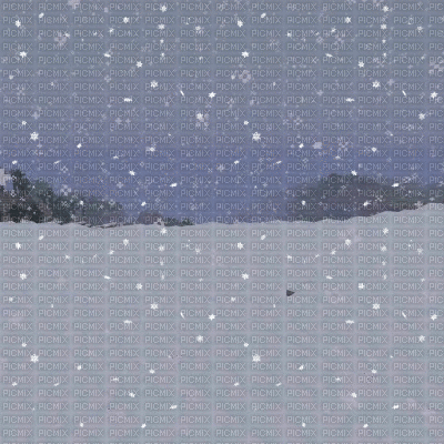 Minecraft Snowy Blizzard - GIF animate gratis