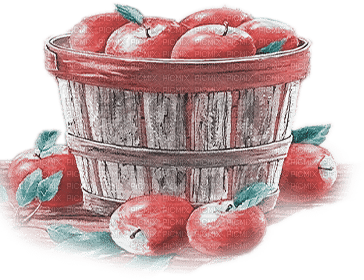 soave deco apple vintage pink teal - png ฟรี
