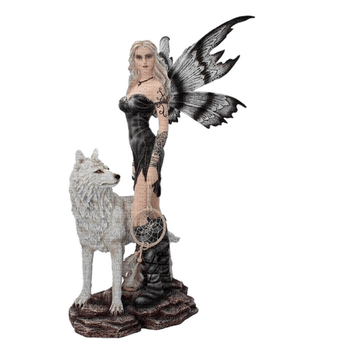fairy and wolf - zdarma png