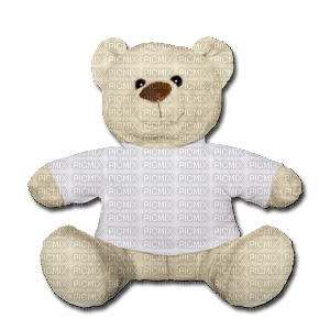teddybear-white - Free PNG