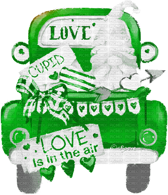 soave valentine animated car gnome text love cupid - GIF เคลื่อนไหวฟรี