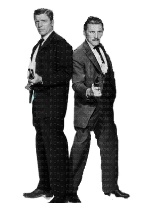 Western( Burt lancaster et Kirk Douglas) - nemokama png