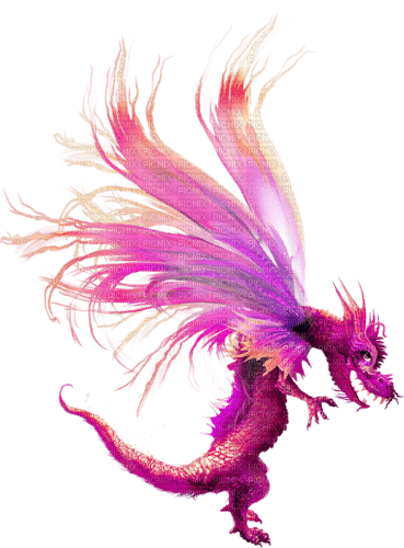 dolceluna gothic purple pink dragon deco - PNG gratuit