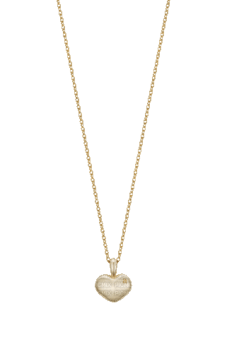 gold heart necklace - Gratis animeret GIF