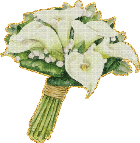 fleurs blanches web charmille - Бесплатный анимированный гифка