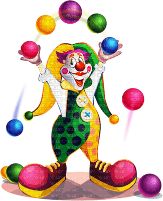 clown  birthday anniversaire carnival karneval carnaval geburtstag tube deco fun circus cirque zirkus party fest - png ฟรี
