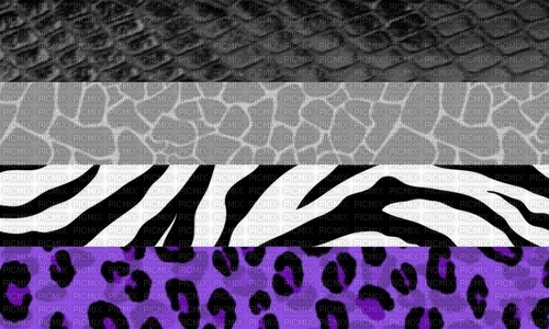 Asexual animal print Pride flag - nemokama png