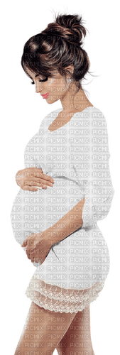 Pregnant woman. White. Leila - δωρεάν png
