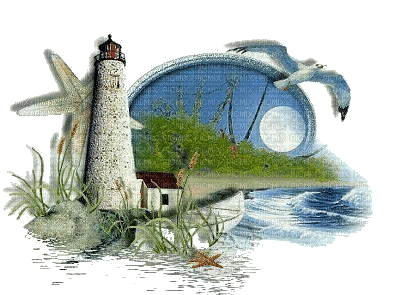 paysage mer - GIF animado gratis