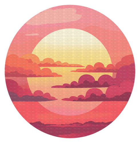 pink sunset Bb2 - PNG gratuit