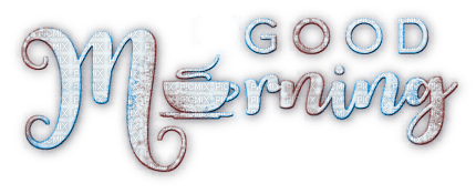 soave text good morning blue brown - png gratuito